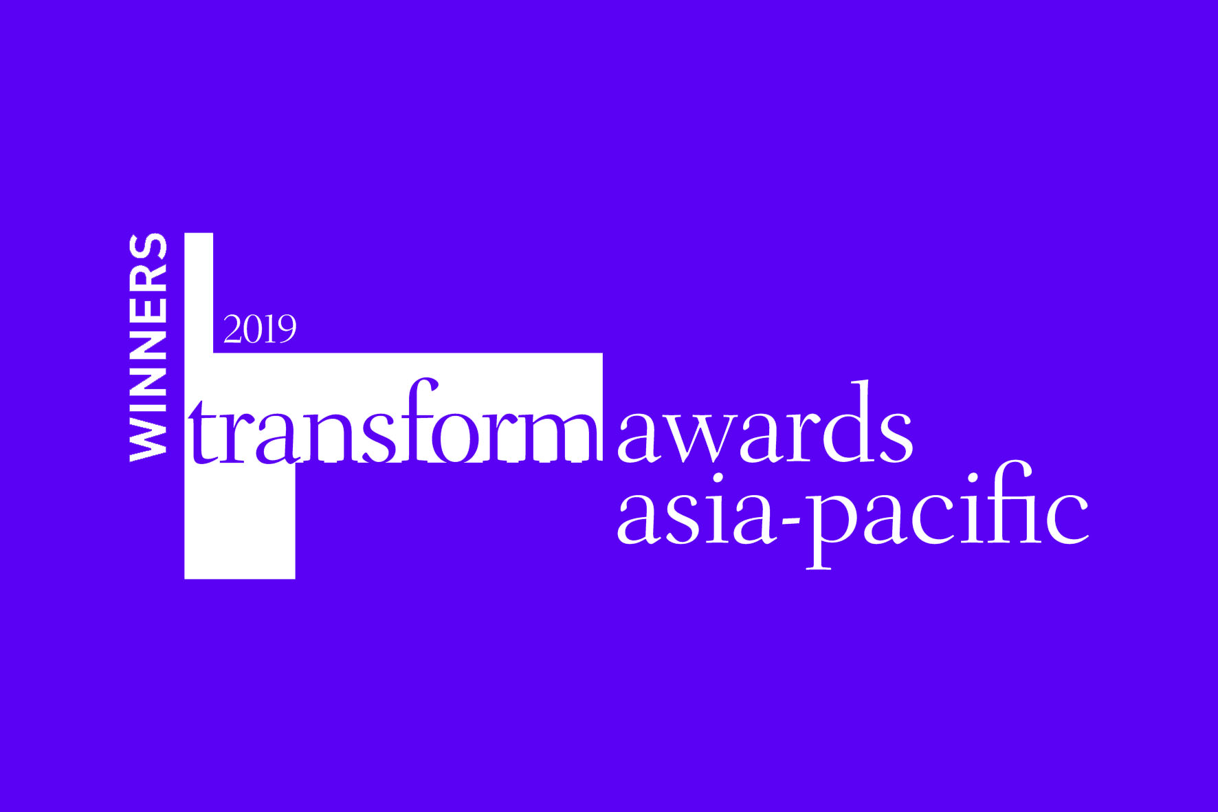 Transform Awards Winner Logo Purple
