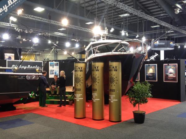 Onfire design Dickey Boats hutchwilco boat trade show stand awards 01