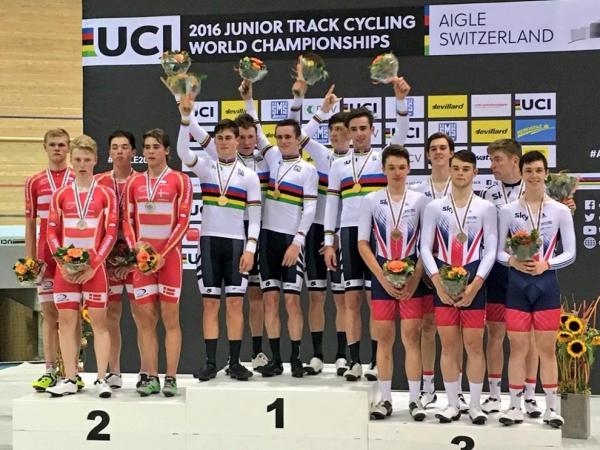 large Junior Team Pursuit World Champions