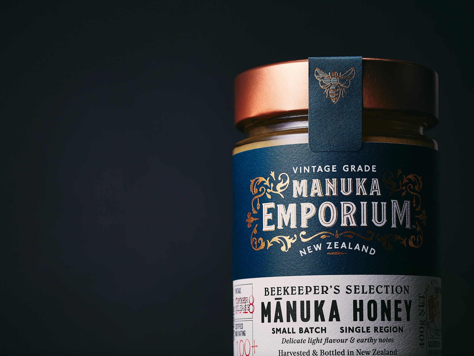 Onfire Design Manuka Emporium Honey Packaging Branding Design banner