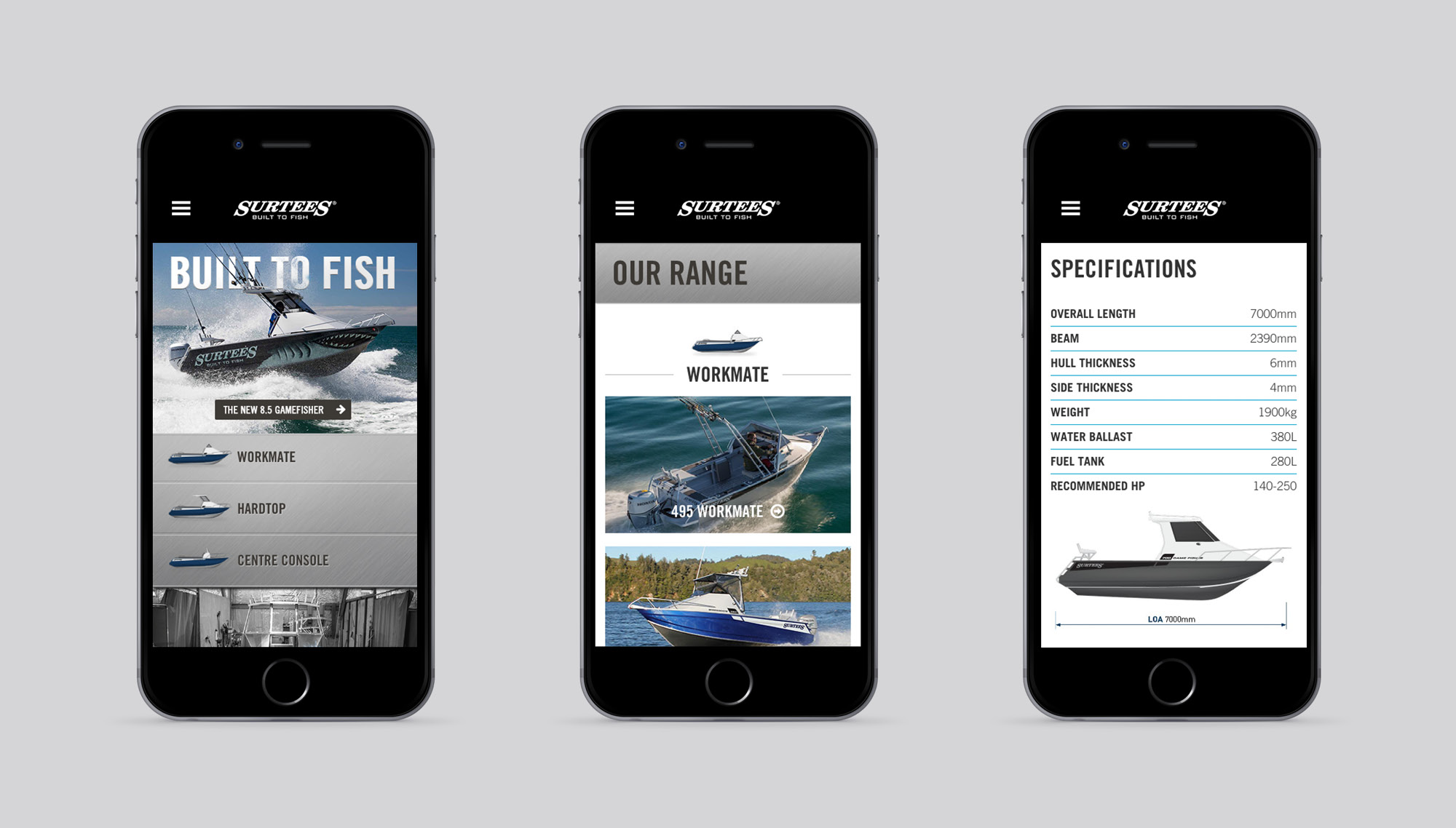 Onfire design surtees boats digital website design auckland 9