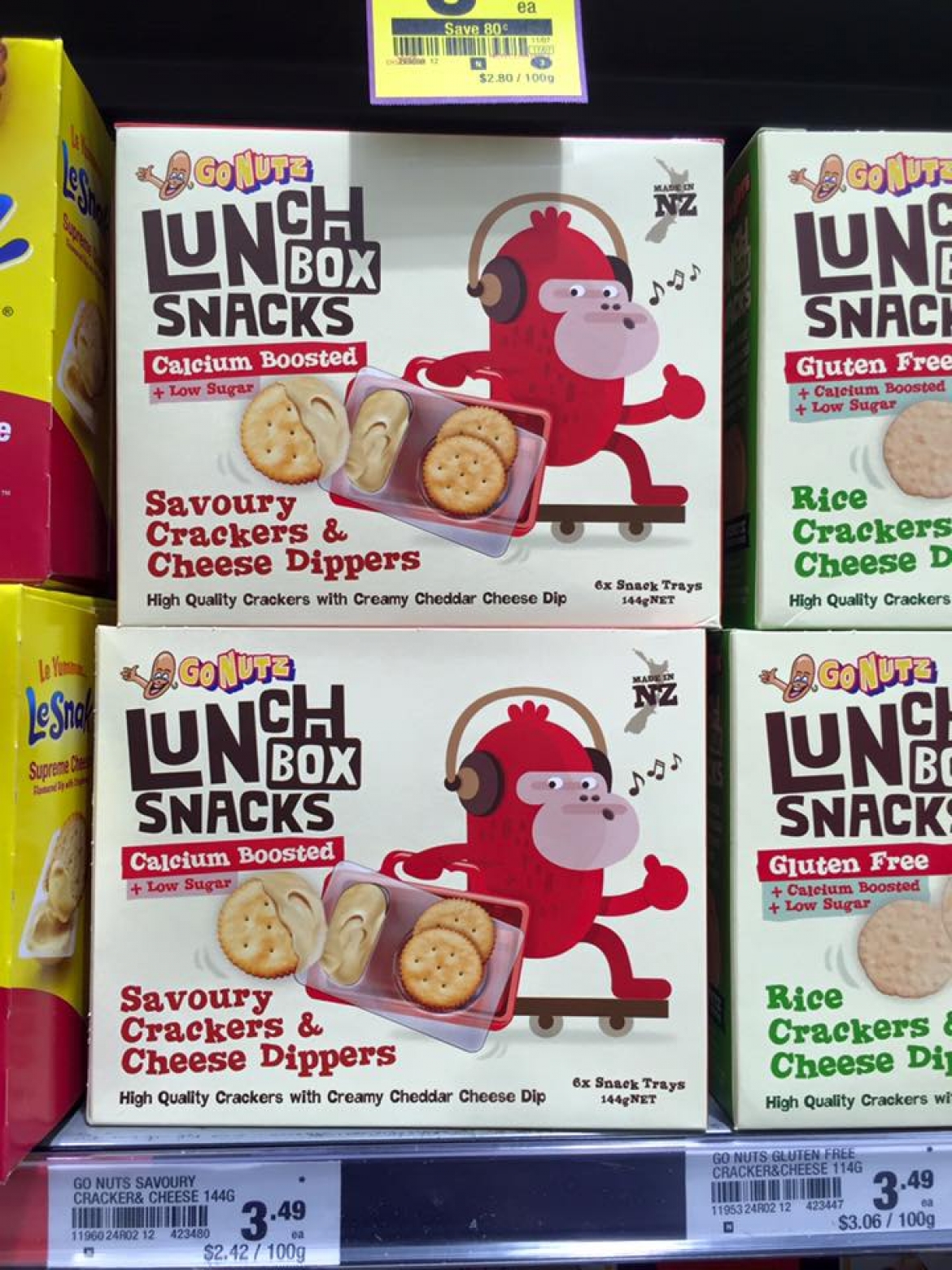 Onfire Design Go Nutz Lunch Box Snacks Packaging Design