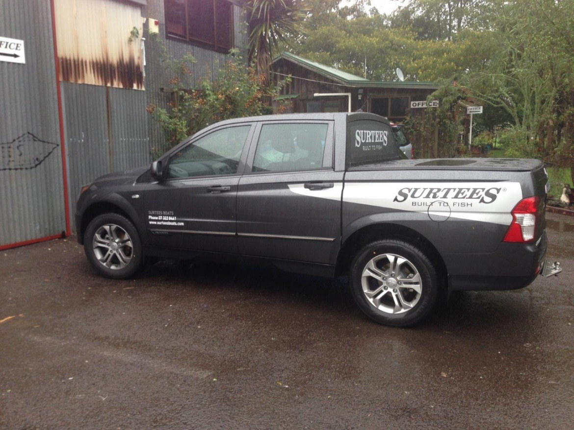 Surtees Boats Vehicle Signage Side Profile