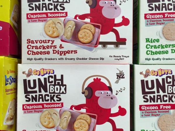 Onfire Design Go Nutz Lunch Box Snacks Packaging Design