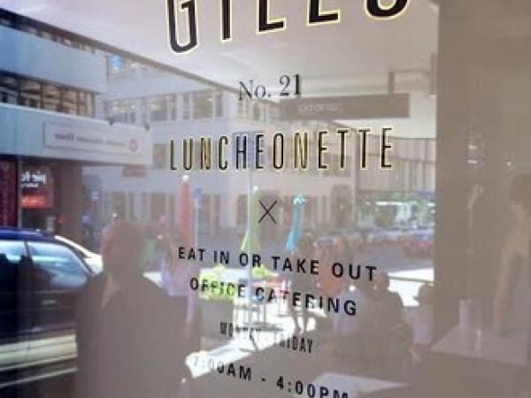 Onfire design Giles Luncheinette branding design Auckland