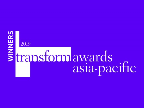 Transform Awards Winner Logo Purple