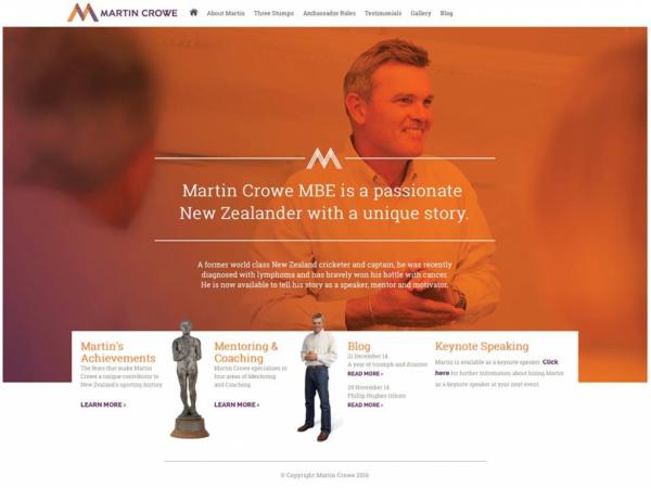 large Martin Crowe Website