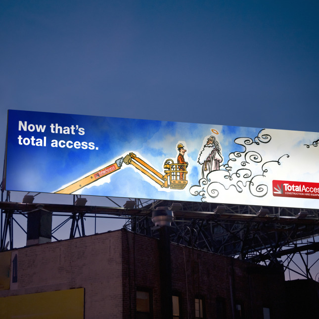 Onfire design total access billboard design branding 00