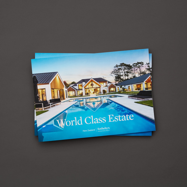 onfire deisgn sothebys brochure design