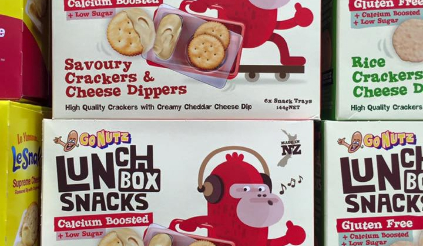 Onfire Design Go Nutz Lunch Box Snacks Packaging Design