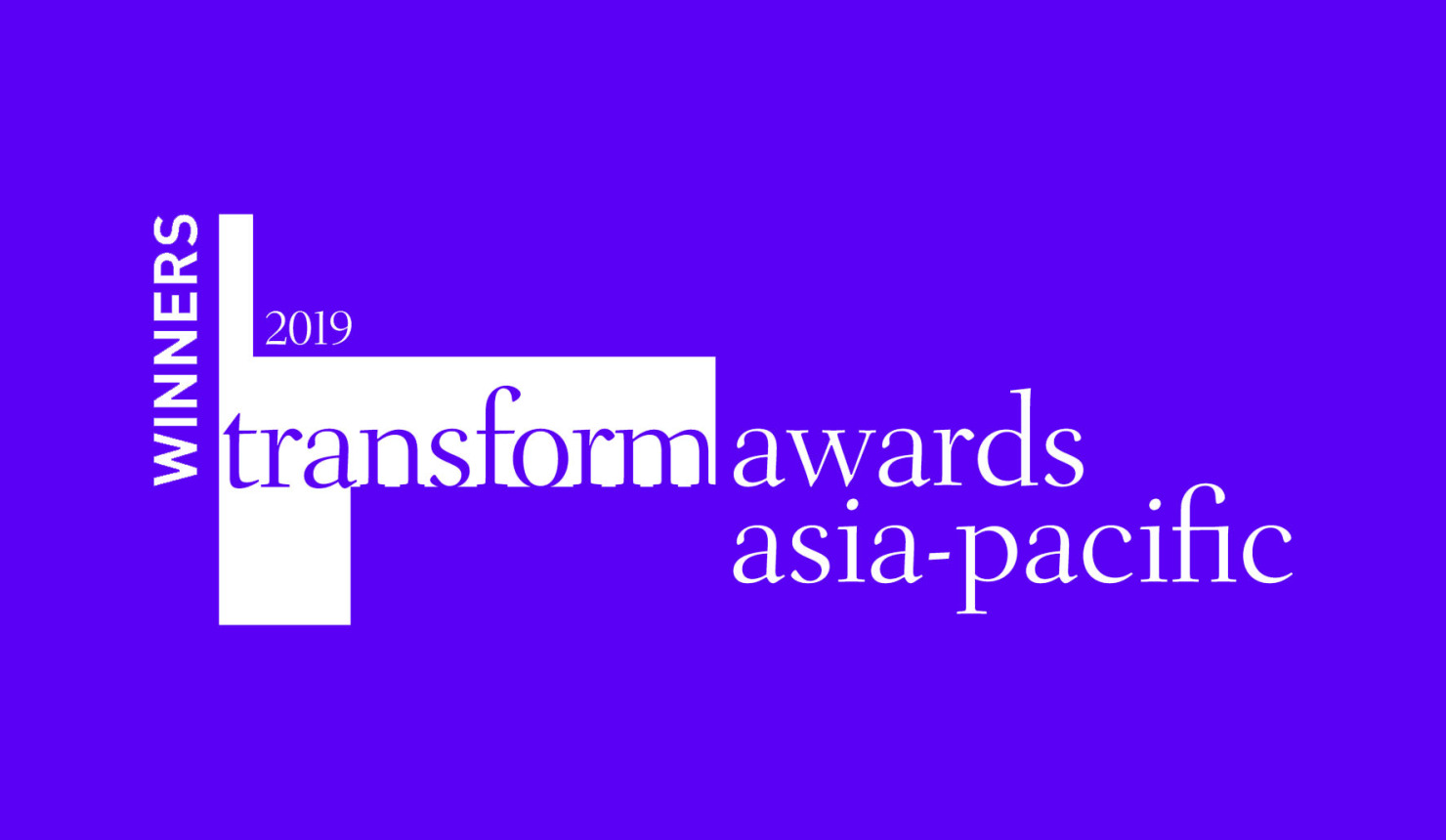 Transform Awards Winner Logo Purple