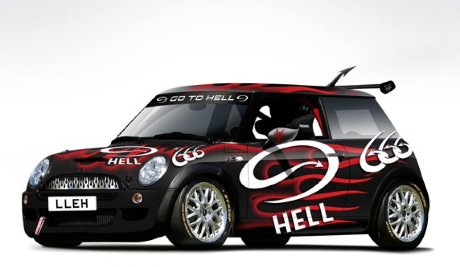 large Mini Hells Pizza OnfireDesign