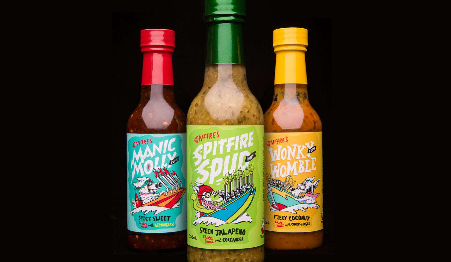 onfire deisgn hot sauce packaging design christmas gift 2
