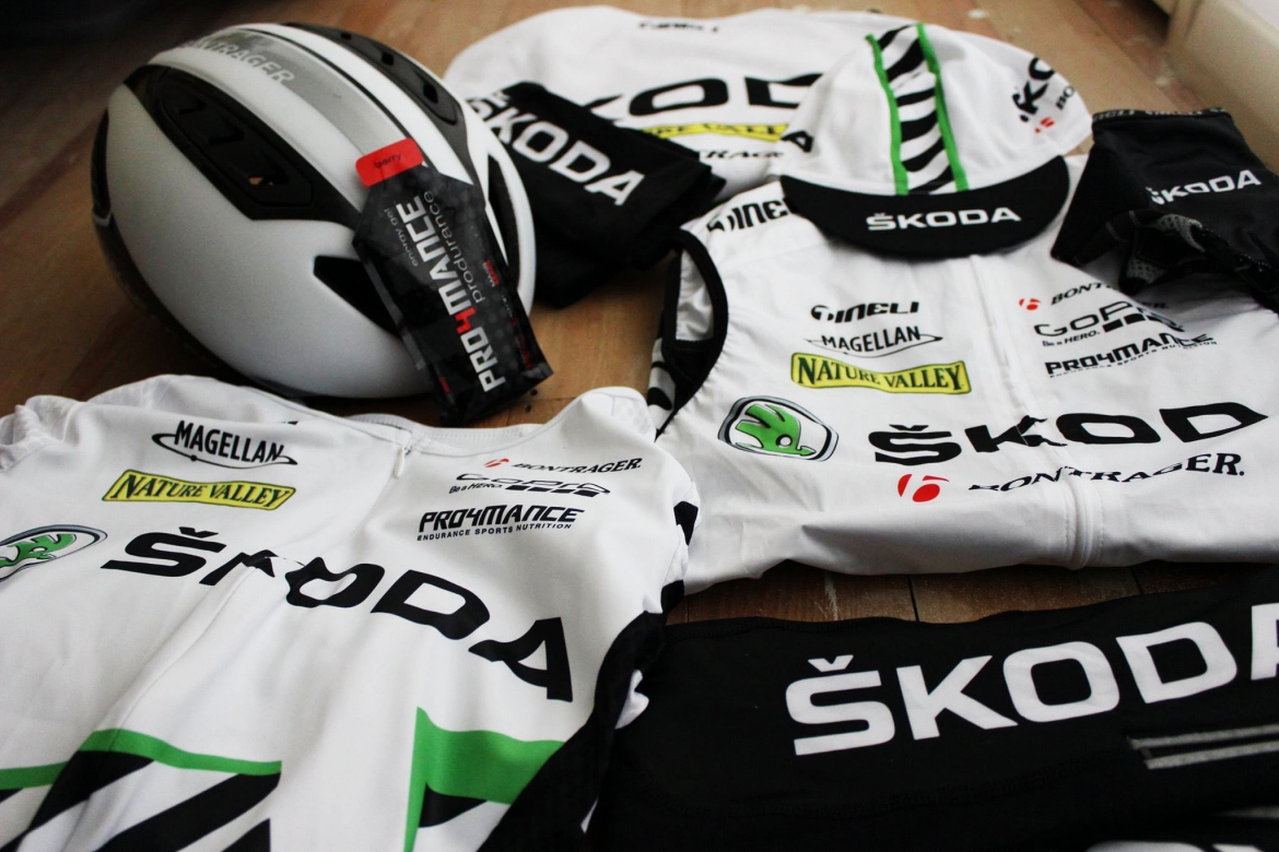large Skoda Racing Cycling Team Kit Design