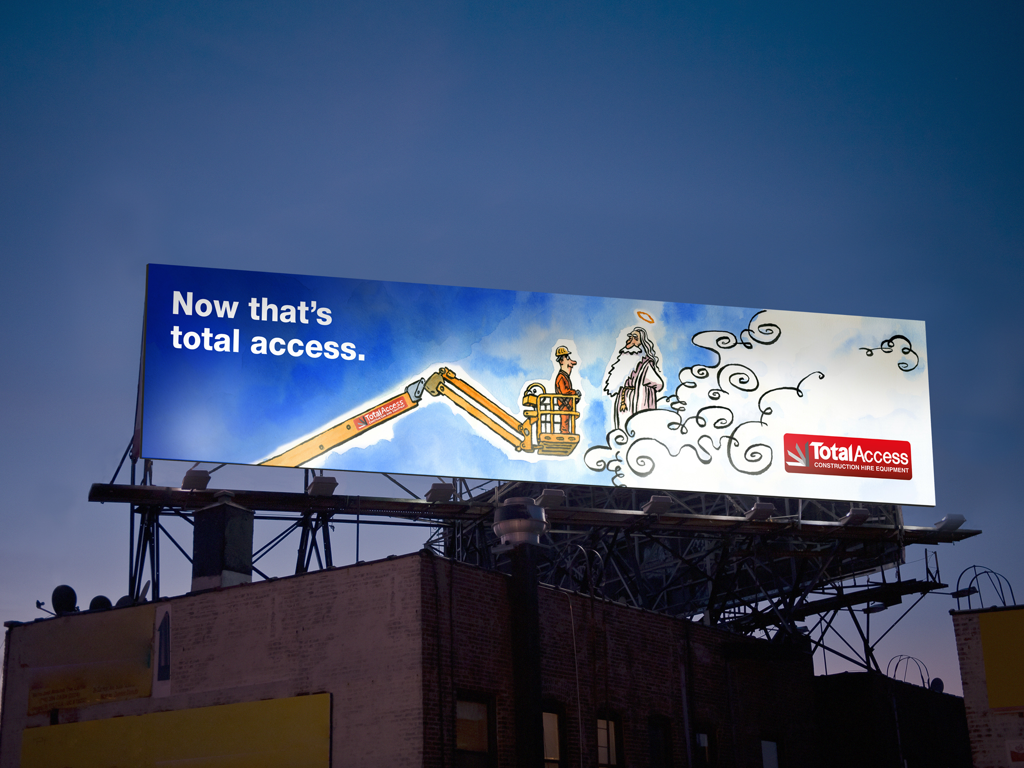 Onfire design total access billboard design branding 2