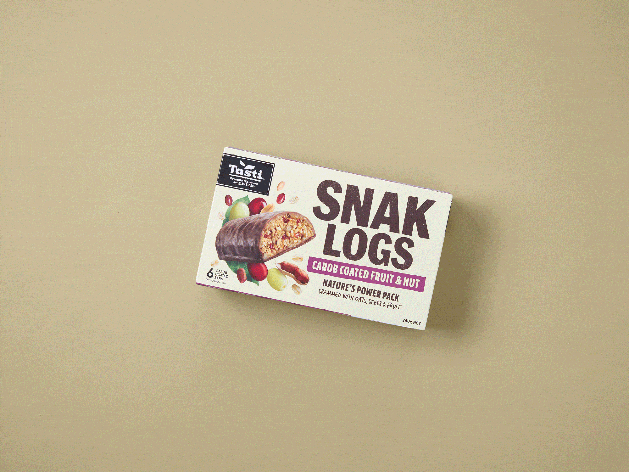 onfire design tasti snak logs packaging design 2