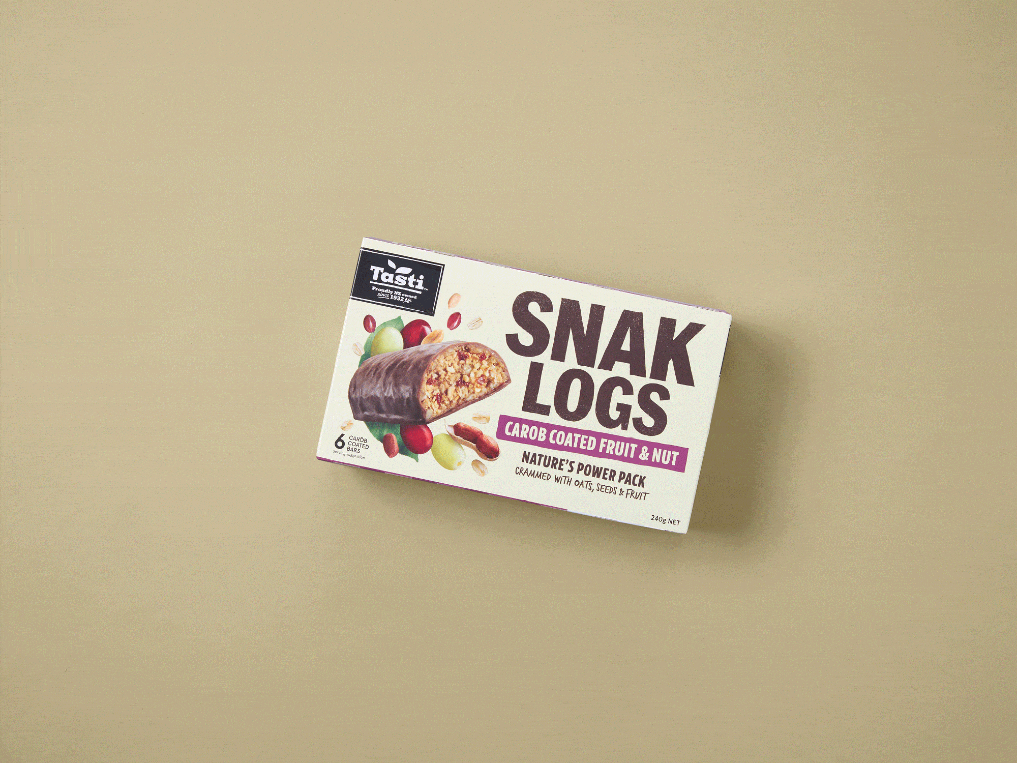 onfire design tasti snak logs packaging design 3