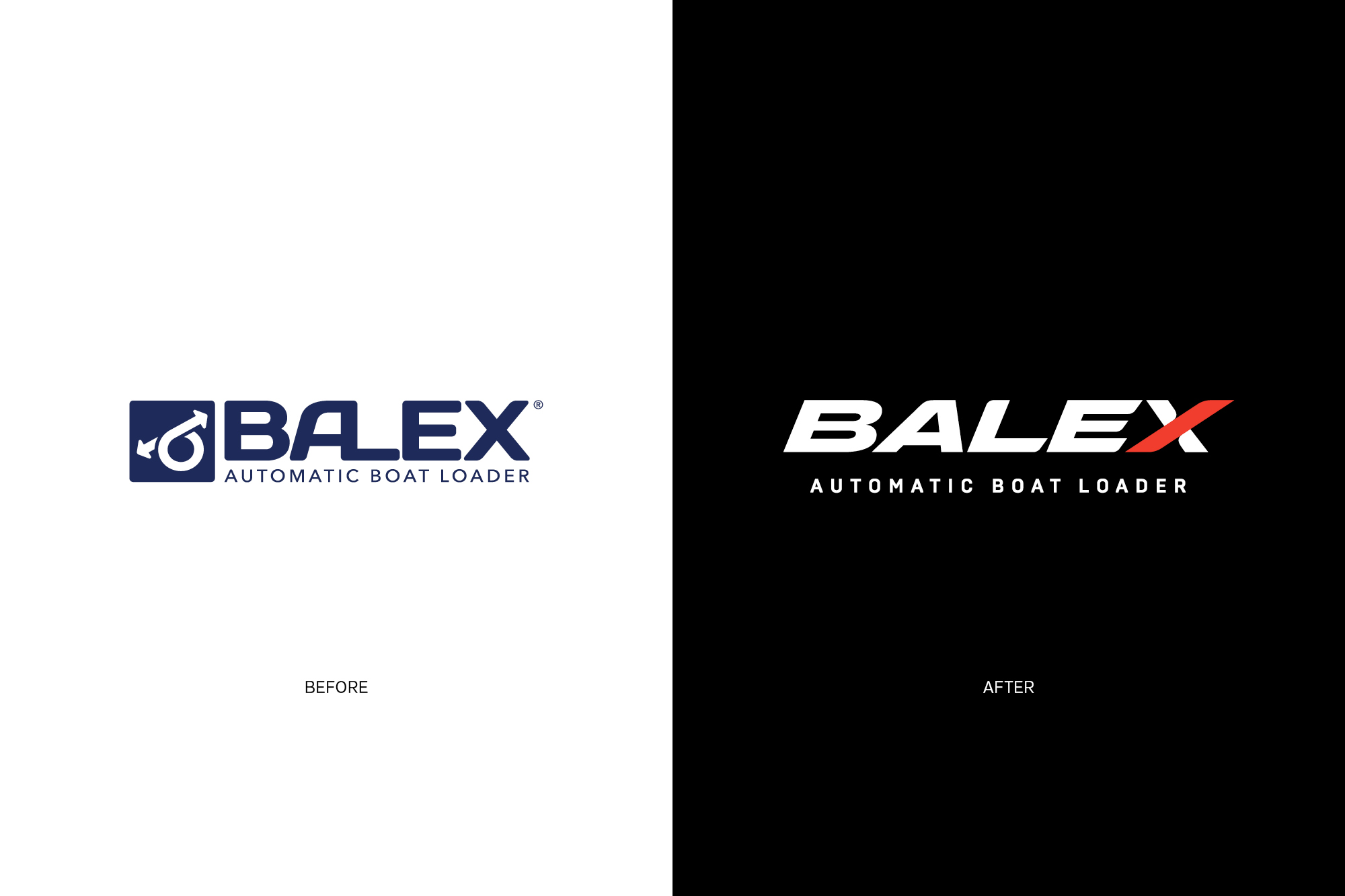 Balex Before vs After Brand Identity Onfire Design
