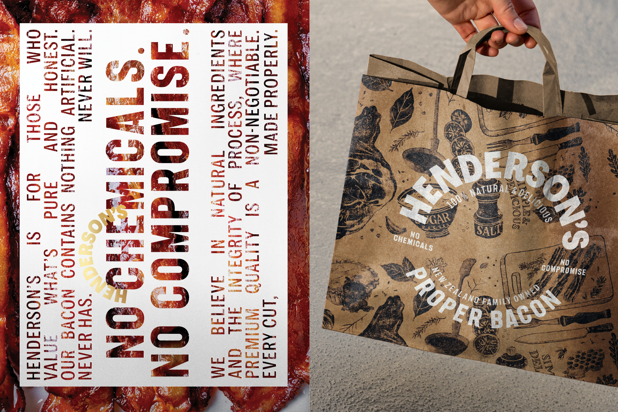 Onfire Design Hendersons Bacon Packaging Identity13