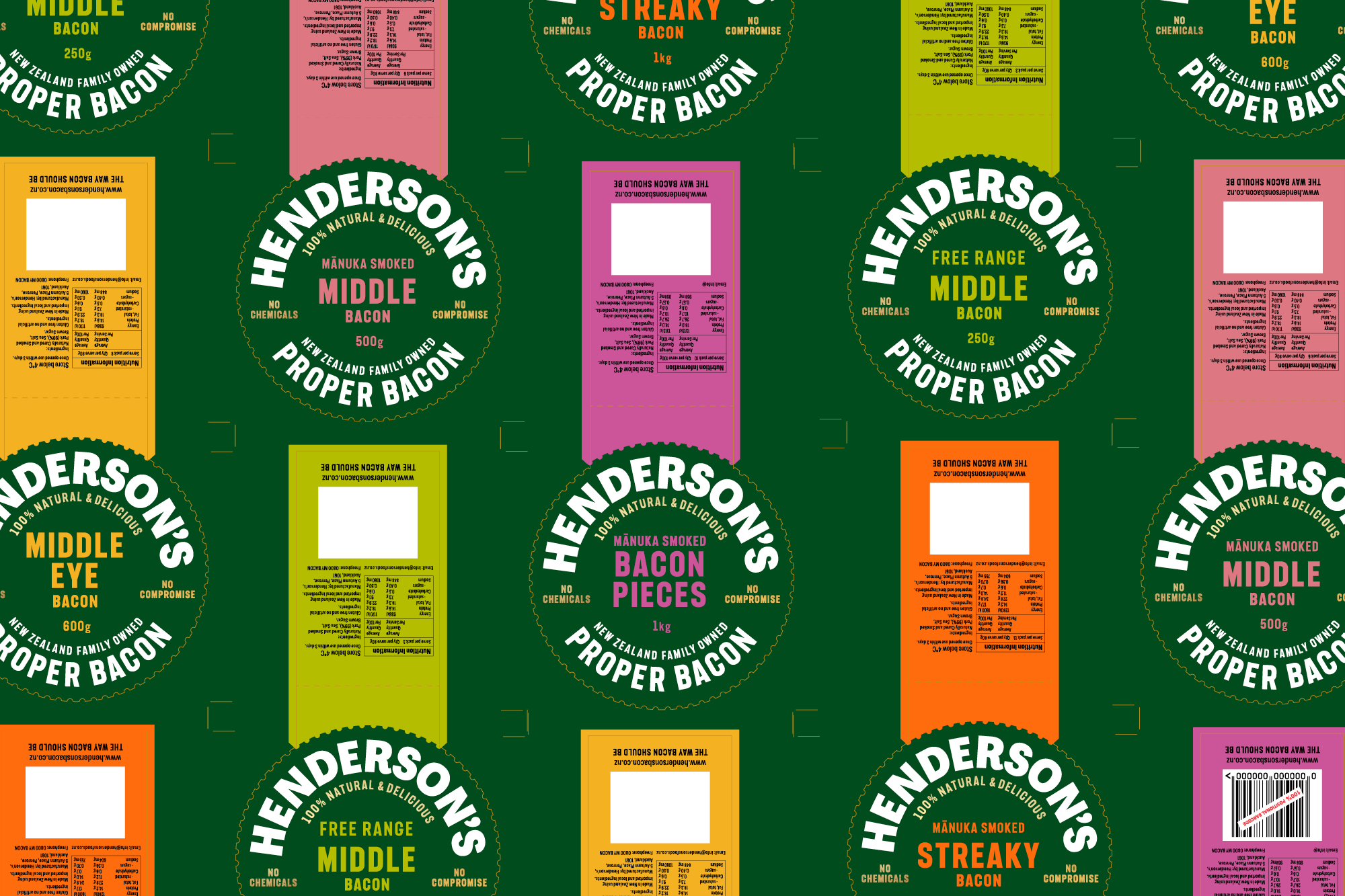 Onfire Design Hendersons Bacon Packaging Identity8