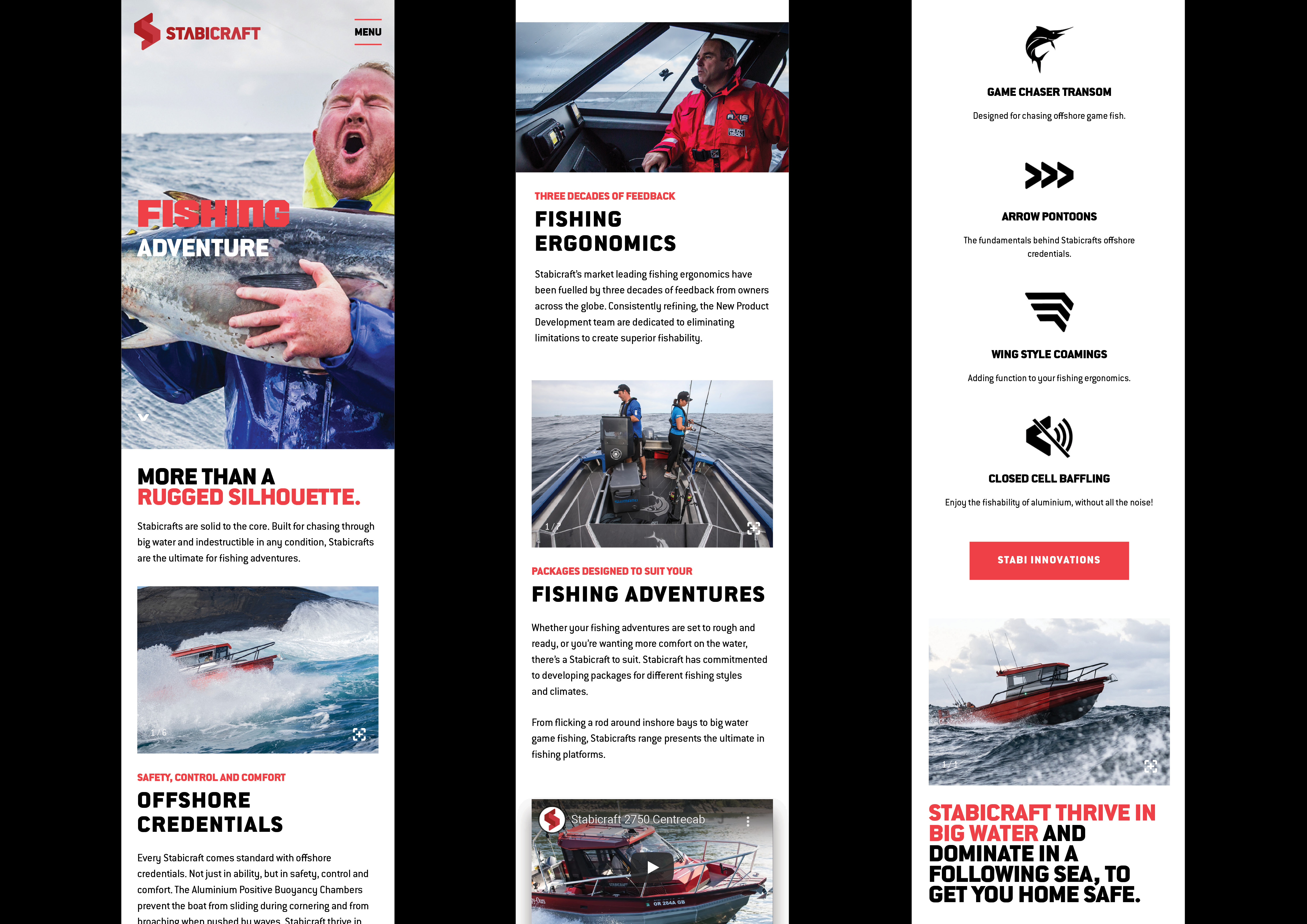 Stabicraft Boats Website Design 4