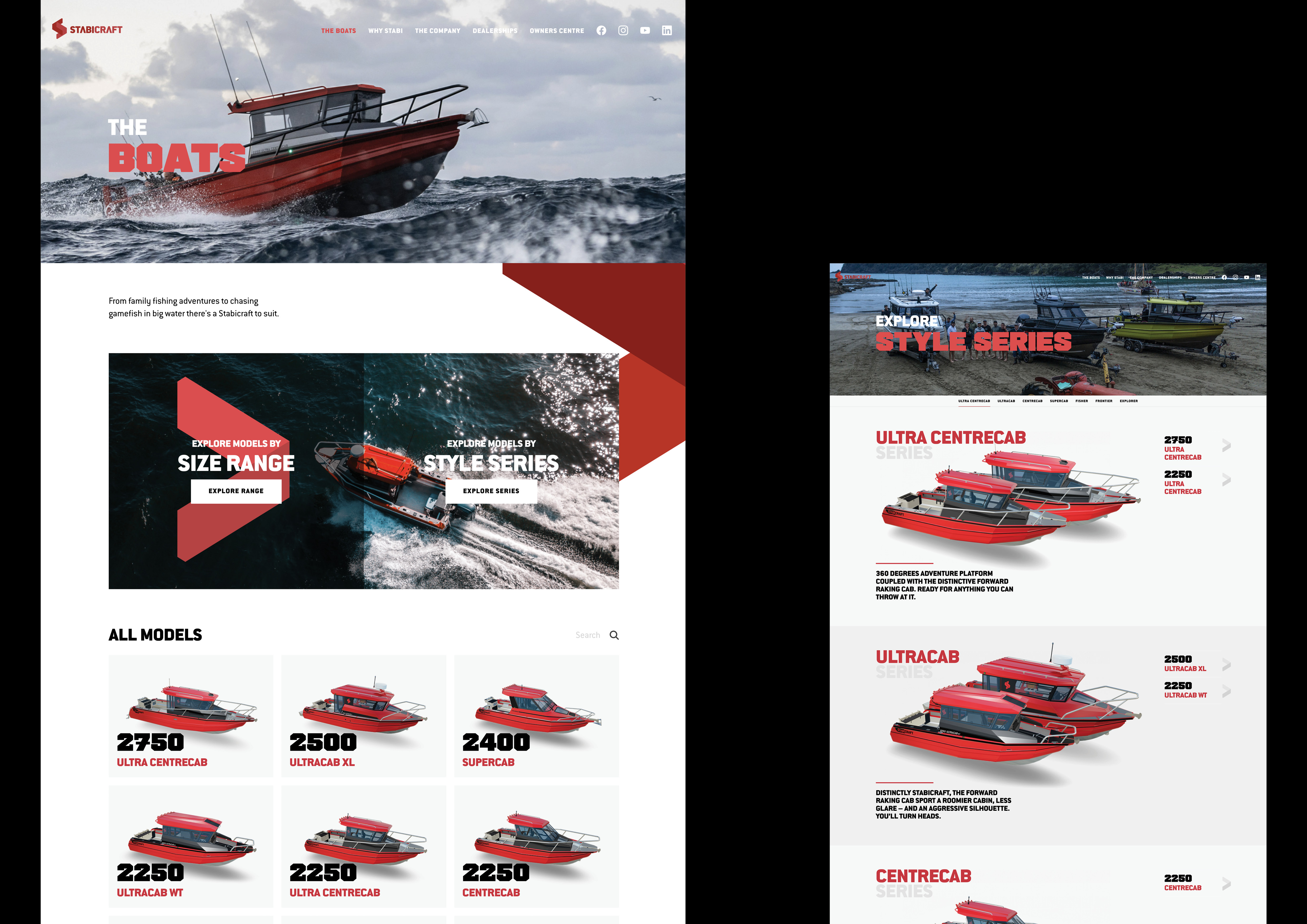Stabicraft Boats Website Design 6