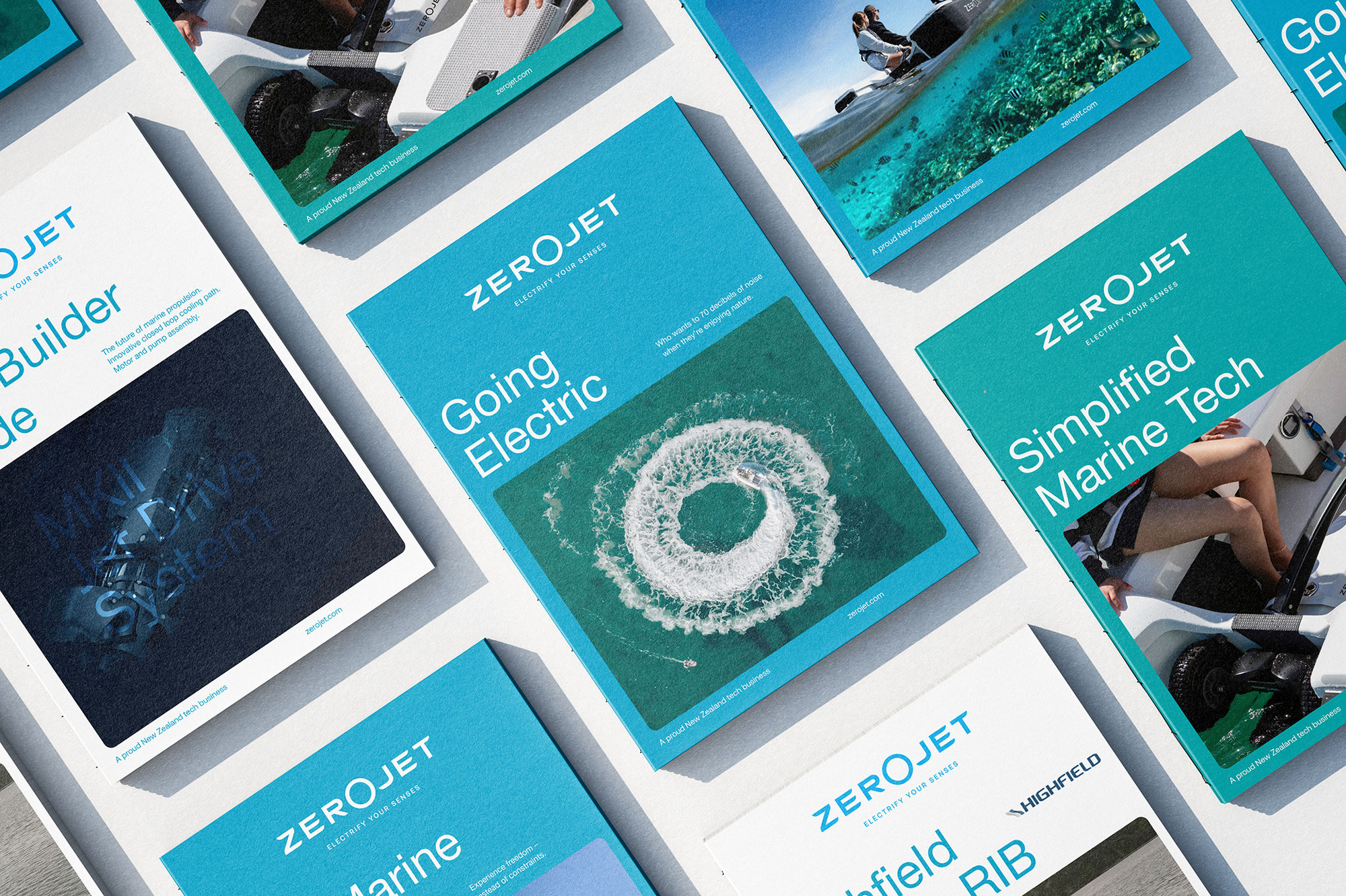 Zerojet Brochure Covers Brand Identity Onfire Design