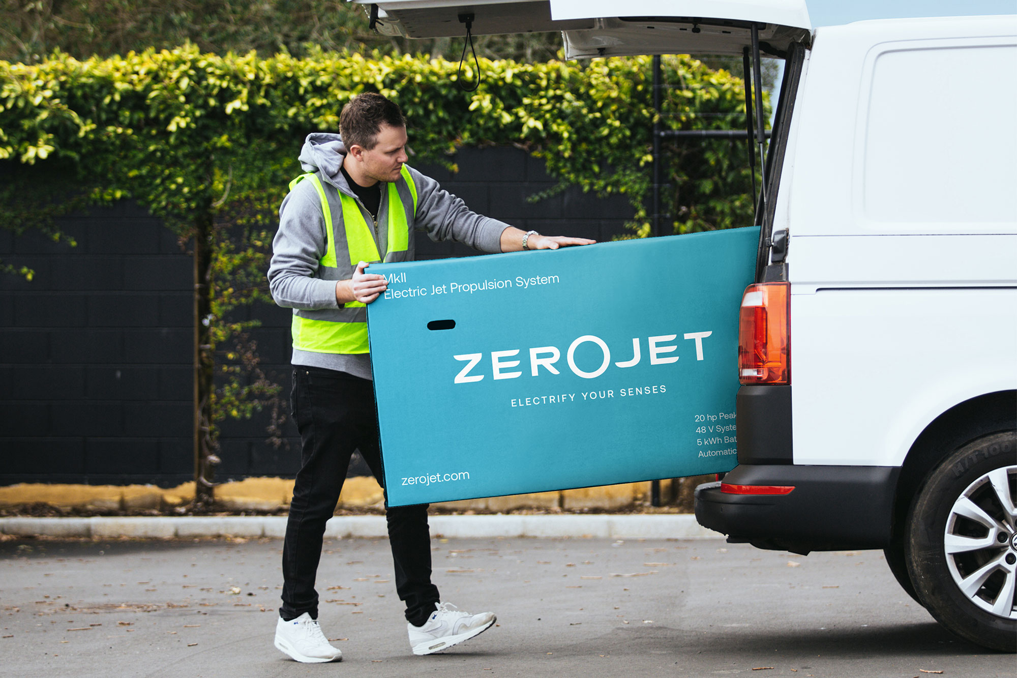 Zerojet Shipping Box Brand Identity Onfire Design