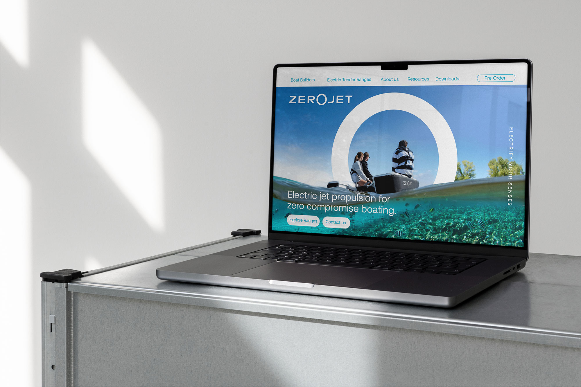 Zerojet Website Brand Identity Onfire Design