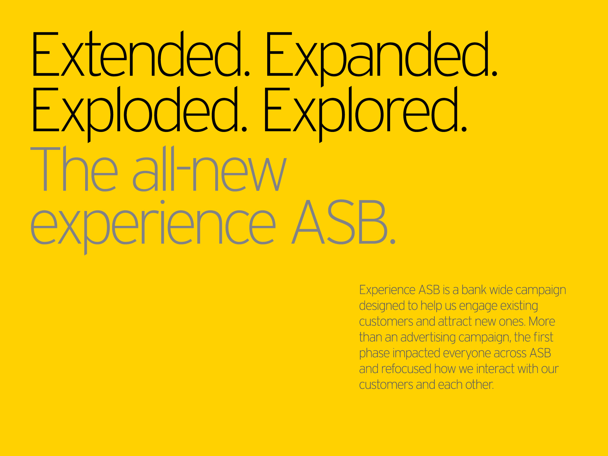 ASB Bank Brand Collateral and Credit Card Artwork by