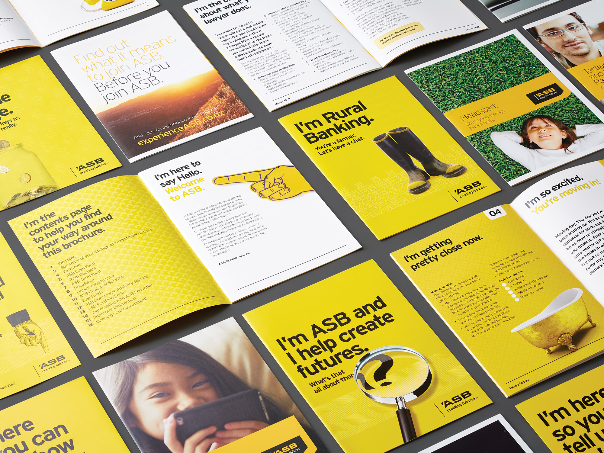 ASB Bank Brand Collateral and Credit Card Artwork by