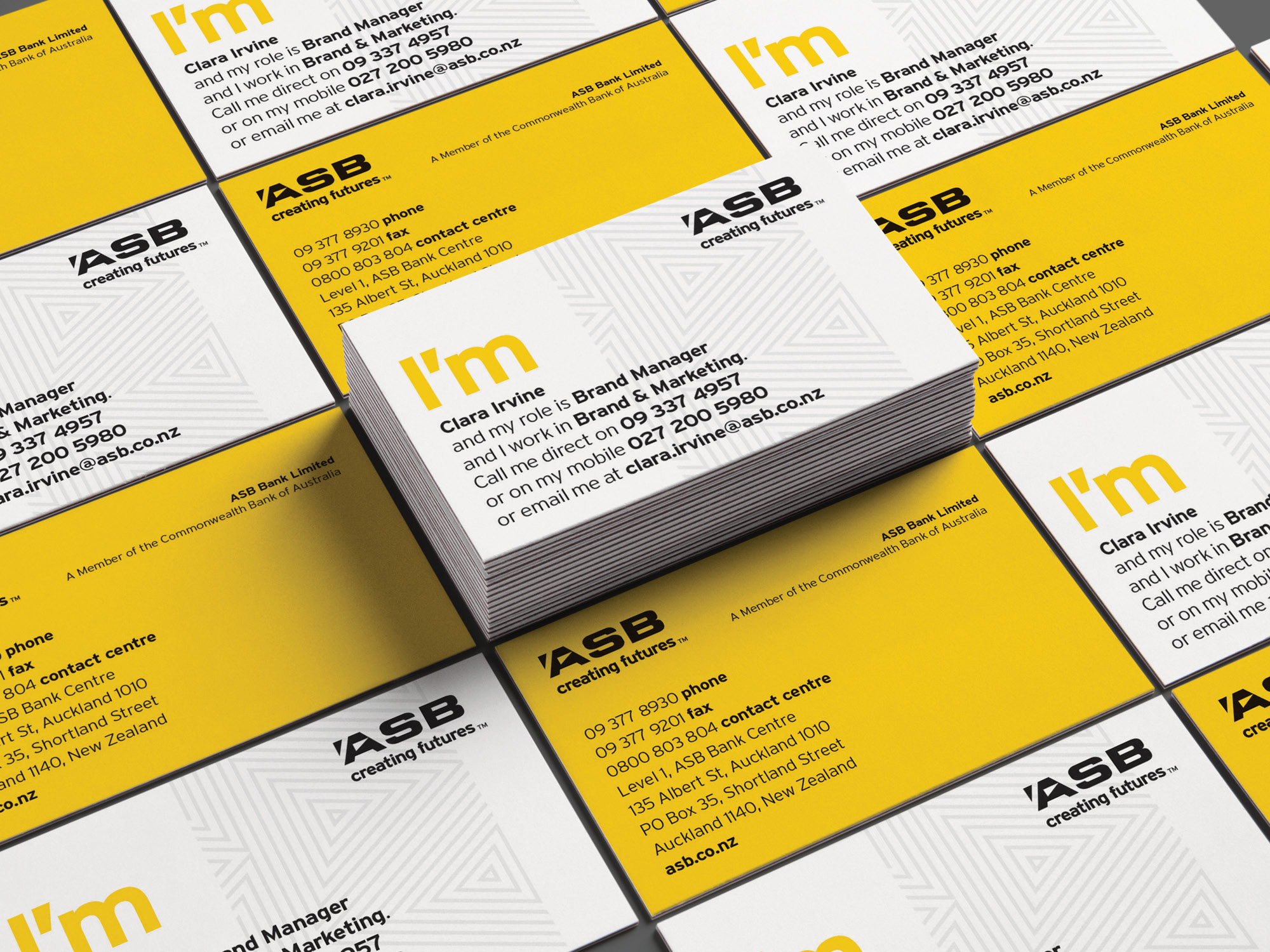 ASB Bank Brand Collateral and Credit Card Artwork by