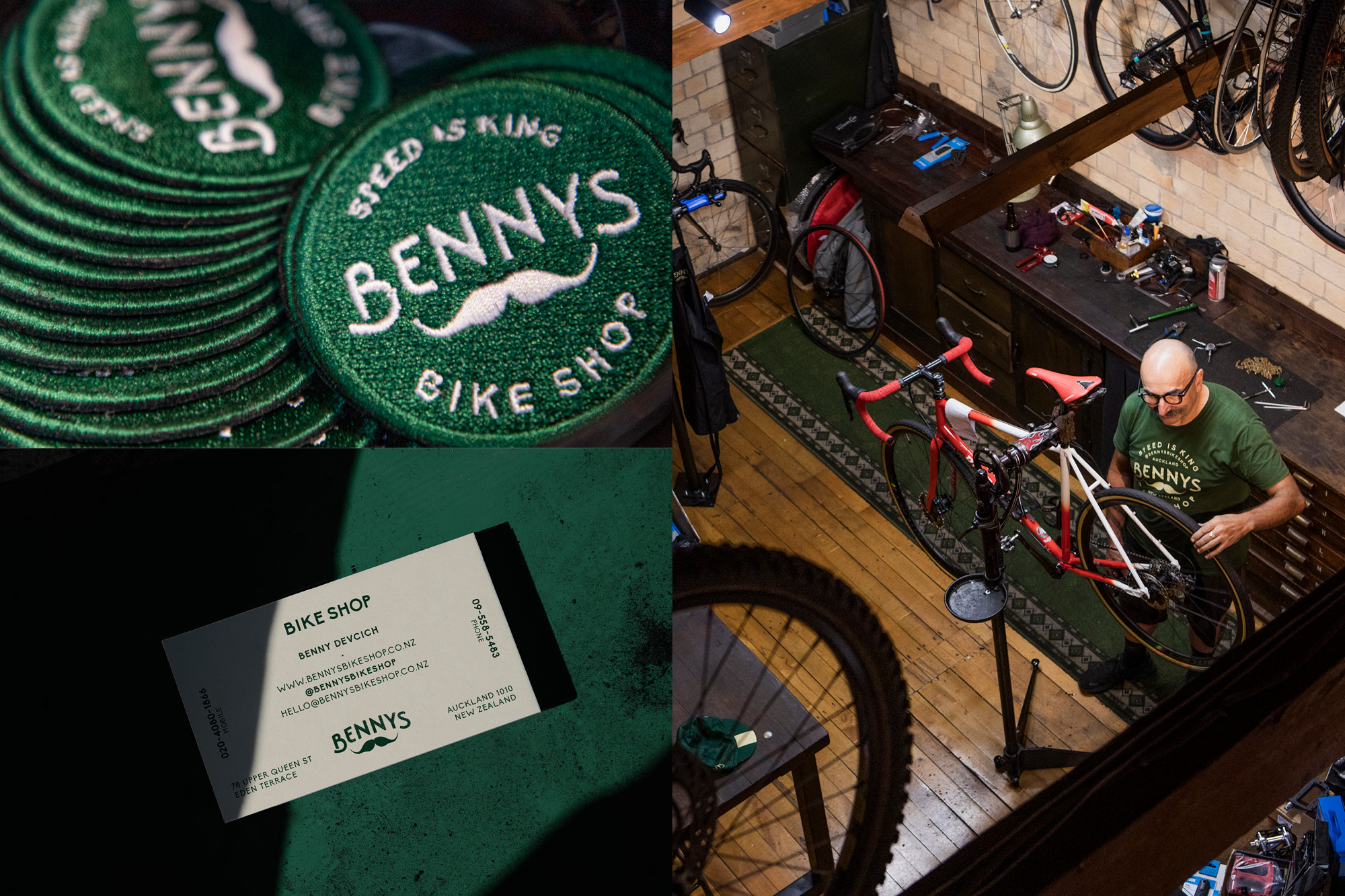 onfire design bennys bike shop branding project auckland nz8