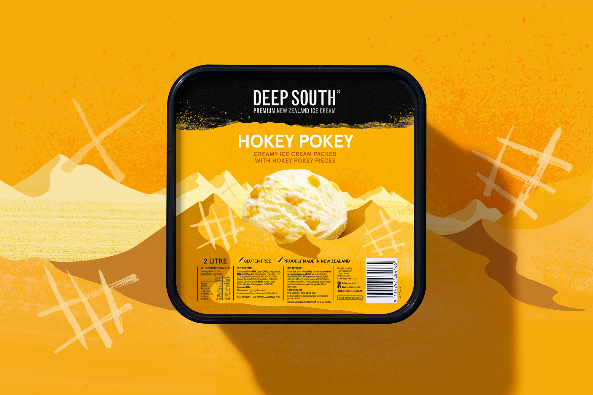 onfire design deep south ice cream packaging design new zealand 2