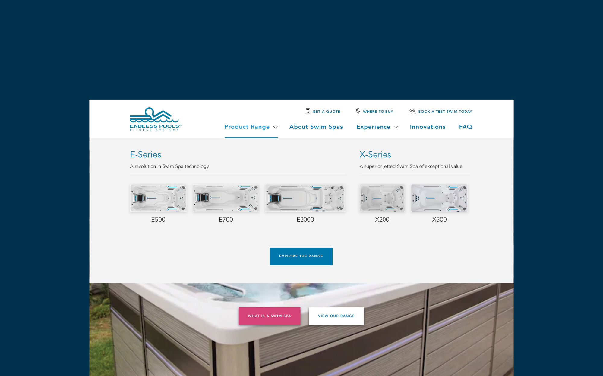 onfire design endless fitness spa pools website design 6