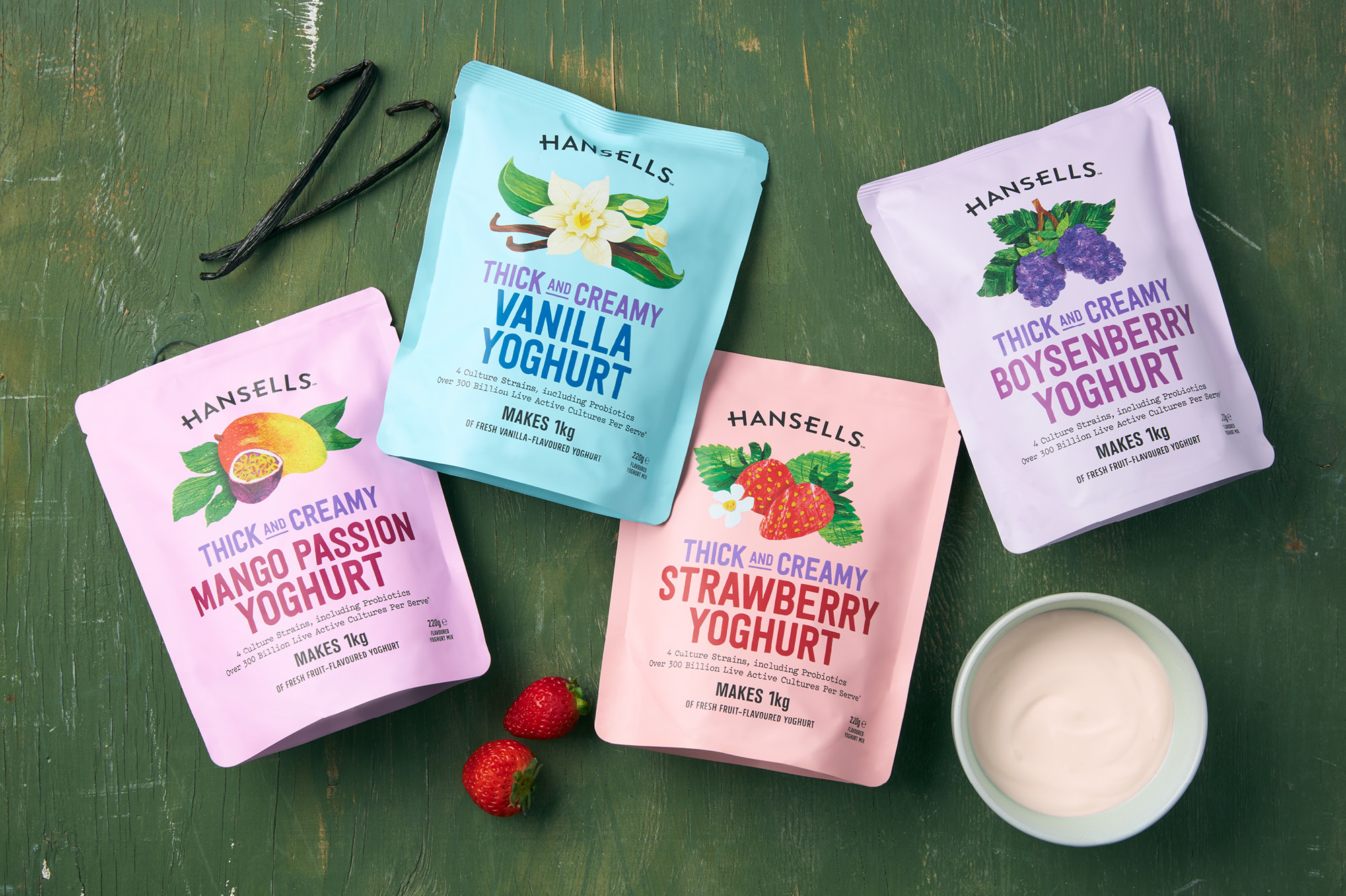 onfire design hansells yoghurt packaging design 3