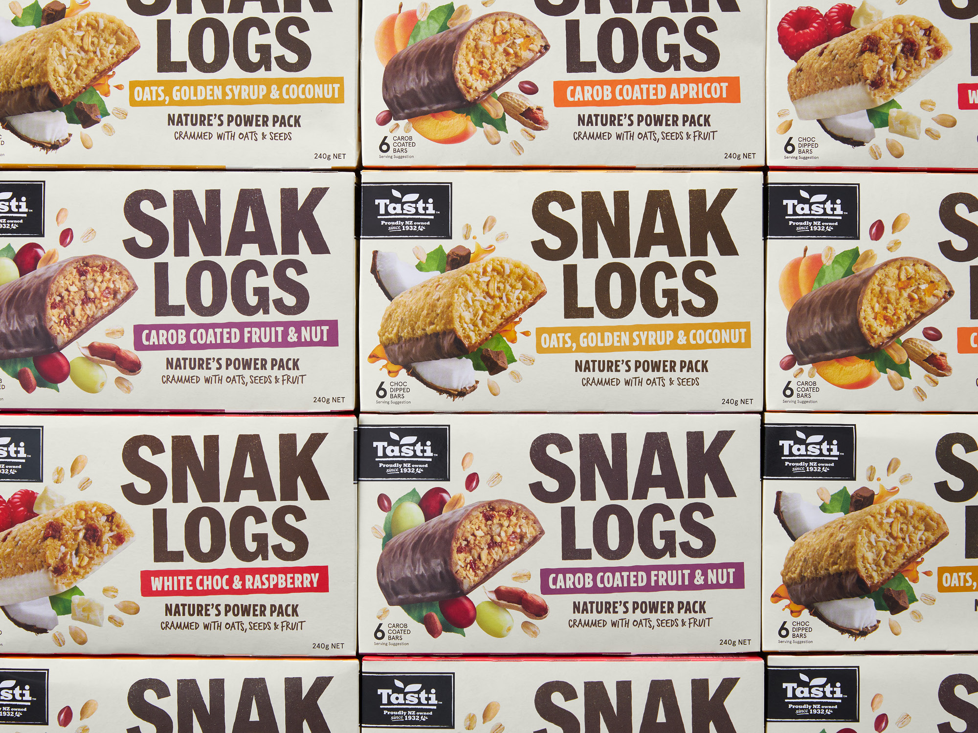 onfire design tasti snak logs packaging design 6