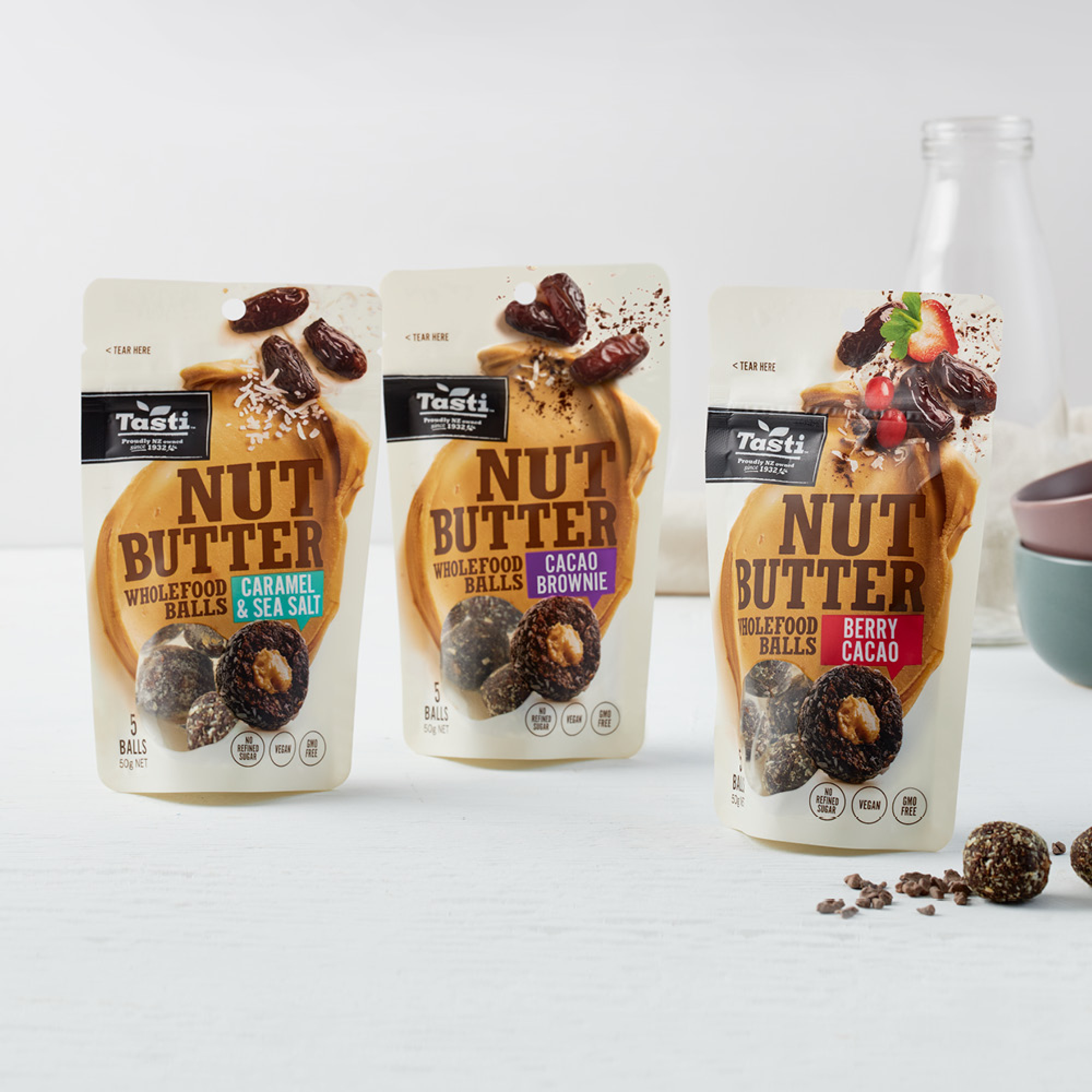 onfire design tasti nut butter packaging design 0