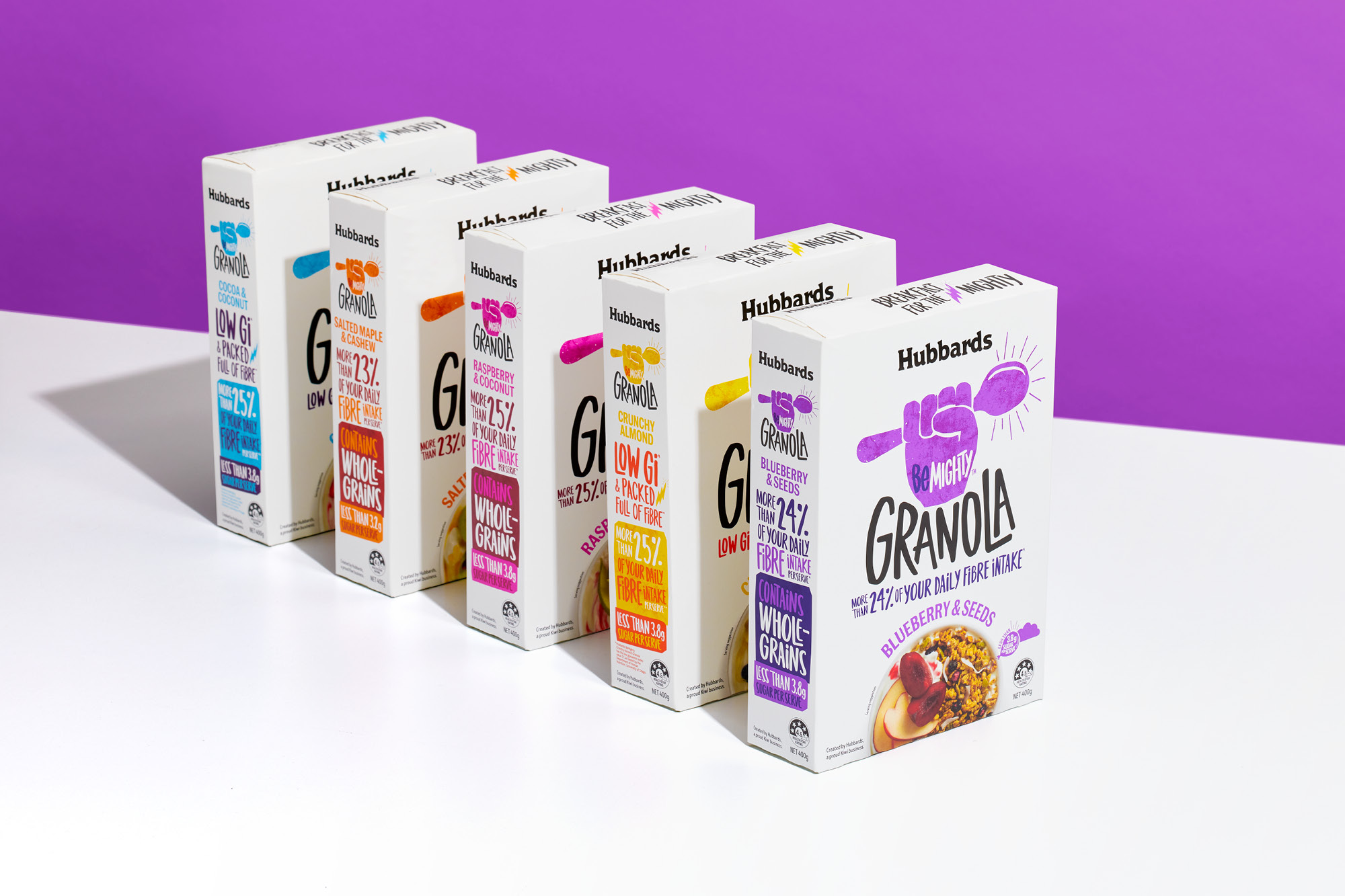 onfire hubbards be mighty granola packaging design 3